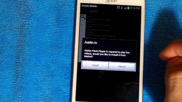 Instalación de television gratuita JustinTV en telefono ANDROID Samsung смотреть онлайн
