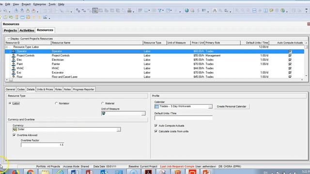 Lecture #4 Resources Details in Oracle Primavera P6 ver 18.8 смотреть онлайн