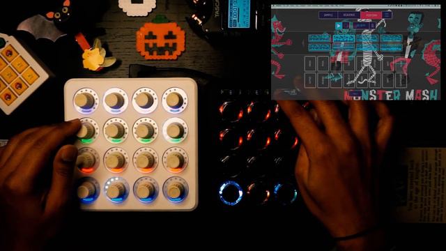Koala Sampler • MidiFighter • HipHop • Live Set • "The great Monster Mash mix" смотреть онлайн