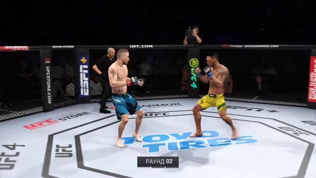 ДЖАСТИН ГЭЙТЖИ VS РАФАЭЛЬ ДОС АНЬОС UFC 4 CPU VS CPU смотреть онлайн