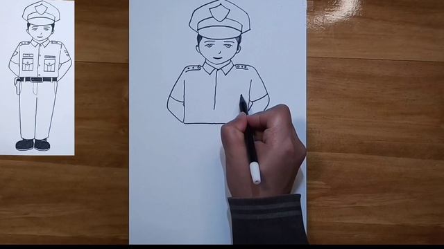 Cara Menggambar Polisi yang Mudah Untuk Pemula, Tahap Demi Tahap смотреть онлайн
