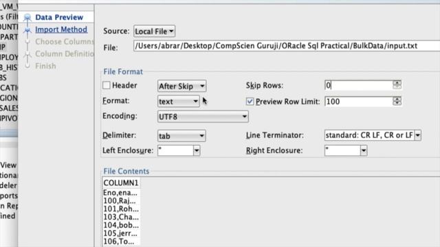 How to load data from file (xls,csv,txt) into oracle | bulk data loading | SQL Developer смотреть онлайн