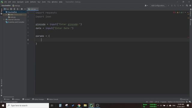 Covid Vaccination Slot Tracker using Python | API | Python Project смотреть онлайн