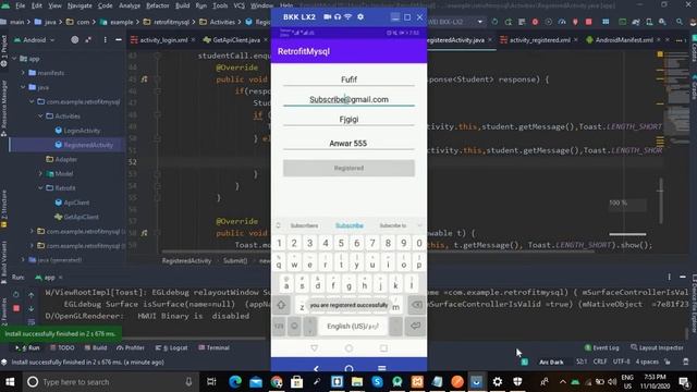 Rest API retrofit in android Part 6 || Restful API || Retrofit || SQLite смотреть онлайн
