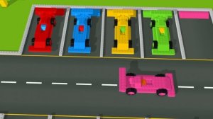 Colors for Children to Learn with Street Vehicles - Colours and Numbers Videos Collection