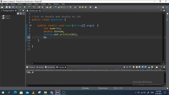 Java Int to Double and Double to Int | Java int to Double | Java double to int смотреть онлайн