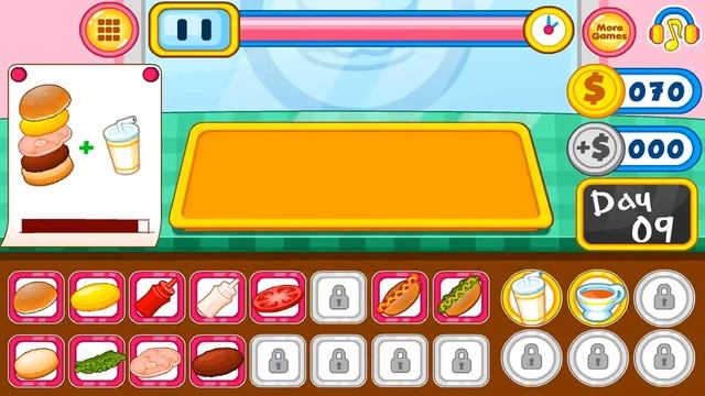 Бургер/Burger Shop Fast Food игра часть 10 смотреть онлайн