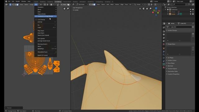 [Blender] Humpback Whale - Part 2 - UV Mapping смотреть онлайн