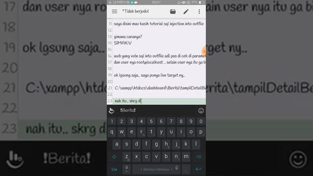 SQL INJECTION INTO OUTFILE TUTORIAL ~ live target .sch.id !! смотреть онлайн