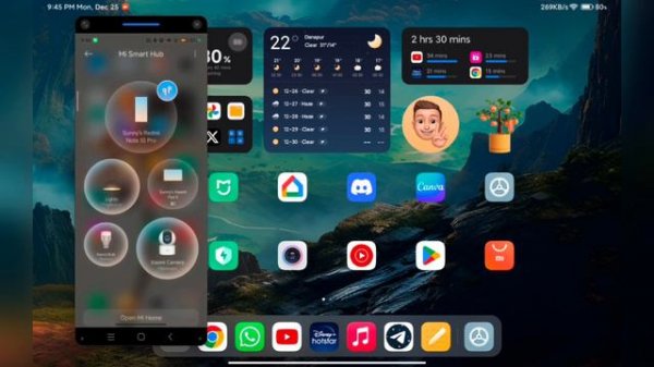HyperOS Interconnectivity between My Phone and Xiaomi Pad