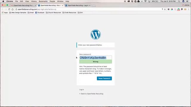 password reset WORDPRESS смотреть онлайн