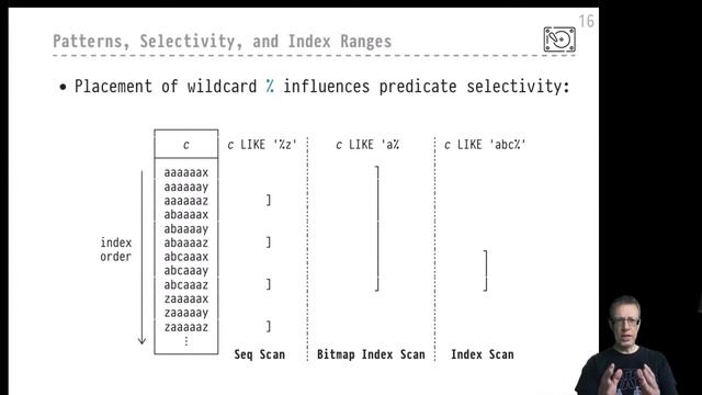 DB2 — Chapter #10 — Video #54 — Indexing text pattern predicates (LIKE 's1%s2') смотреть онлайн
