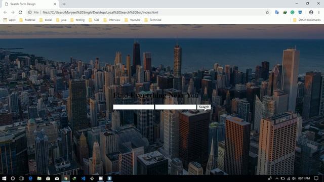 How To Make Search Box In Website Using HTML And CSS | Create Search Form In HTML CSS смотреть онлайн