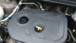 Hyundai ix35, 2013 г.в., пробег 140 000 км., работа  двигателя G4NA 2.0 на холодную.