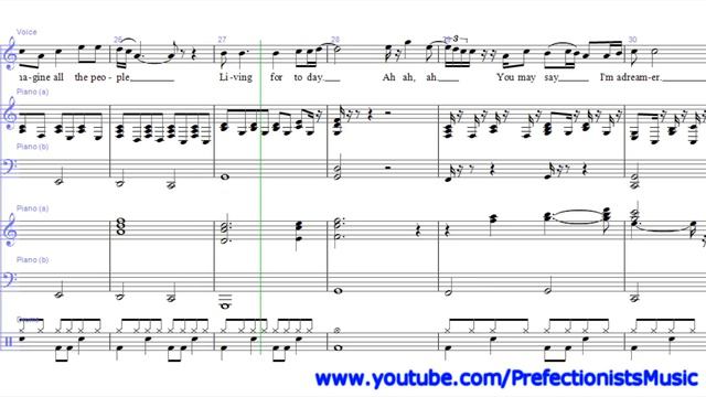 John Lennon - Imagine (Sheet Music) смотреть онлайн