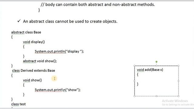 ABSTRACT CLASS IN JAVA | ABSTRACT METHOD IN JAVA смотреть онлайн