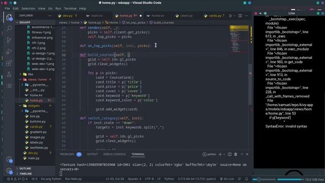 How To Create An Education App UI(Speedcode) - Python/Kivy смотреть онлайн