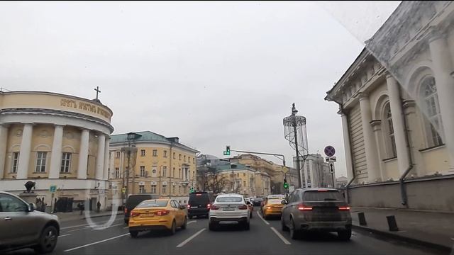 Москва. Поездка по Моховой улице. Охотный Ряд. Манеж смотреть онлайн