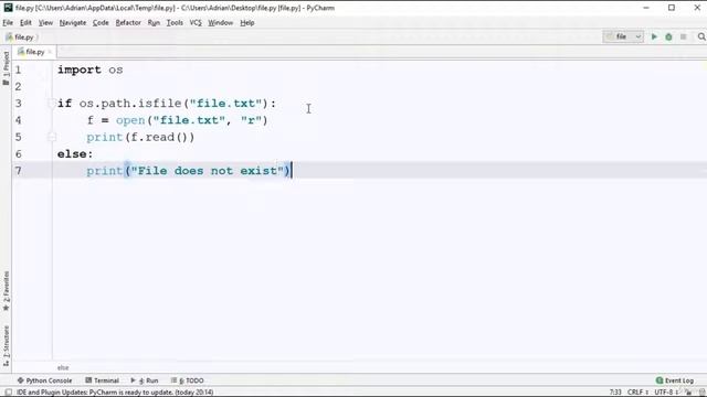 #69 Check if file exist | Files | Python Tutorial for Beginners смотреть онлайн