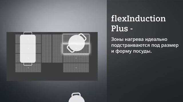 Варочные панели Siemens с зонами нагрева flexInduction Plus. смотреть онлайн