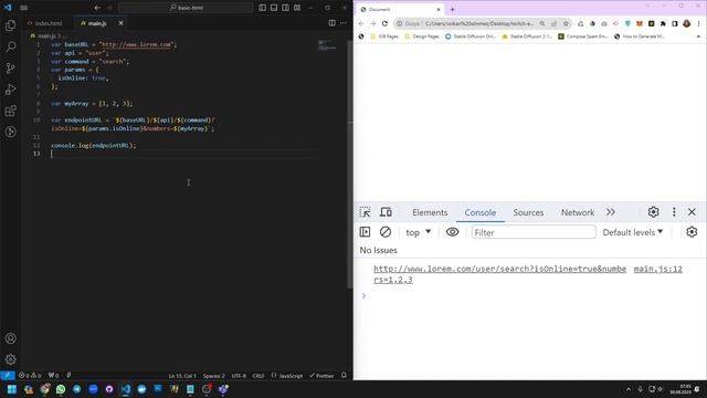 Javascript Variables - String смотреть онлайн