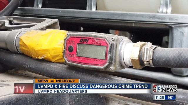 POLICE: Gas theft is dangerous Las Vegas valley trend смотреть онлайн