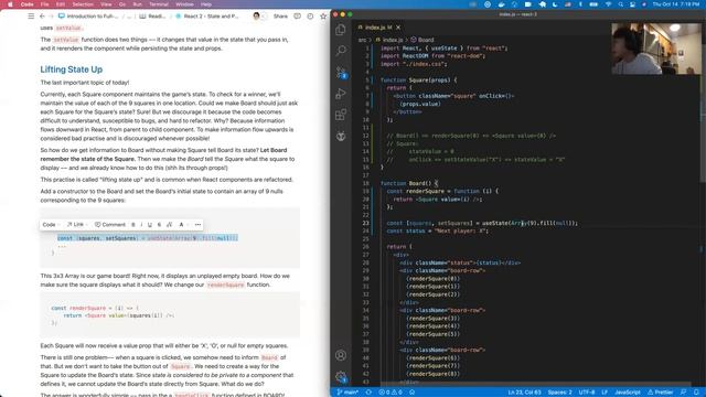 React 2 - State and Props | Lecture 10 - Frontend смотреть онлайн