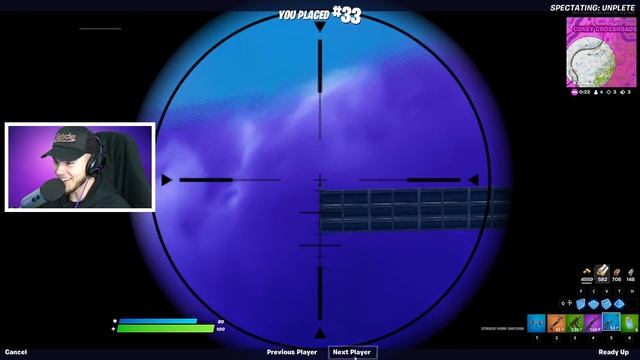 Spectating the craziest Fortnite SKYBASE ever... смотреть онлайн