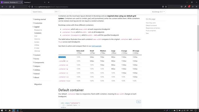 02 Uso de containers para crear diseños responsivos con Bootstrap 5 смотреть онлайн