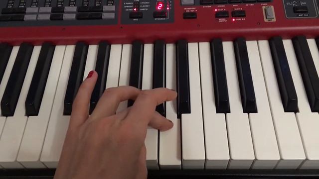 48 3 как правильно сыграть гамму до мажор левой рукой Аппликатура смотреть онлайн
