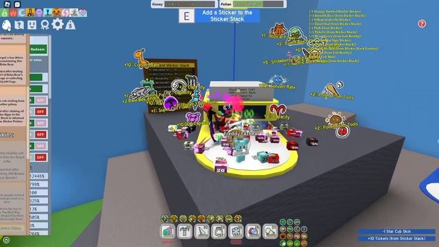 ??ОБНОВЛЕНИЕ БСС И КАК РАБОТАЕТ Sticker Stacker ТЕСТ СЕРВЕР СИМУЛЯТОР ПЧЕЛОВОДА BEE SWARM SIMULATOR смотреть онлайн
