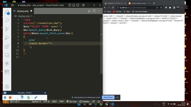 part 11 Array display with database смотреть онлайн