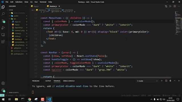 Light mode | Dark mode Website with React and Chakra-UI Component Library смотреть онлайн