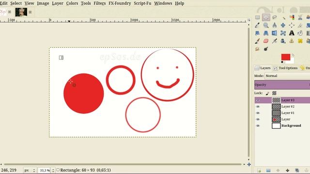 Drawing Circles and Bubbles with Gimp Software смотреть онлайн
