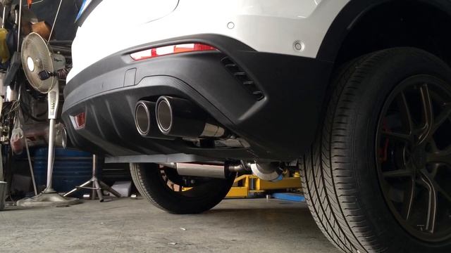 Geely Coolray catback exhaust system with dual exits, air intake system and race chip смотреть онлайн