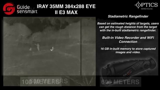 Тепловизионный монокуляр Guide TrackIR 35 400х300, 35мм, WiFi