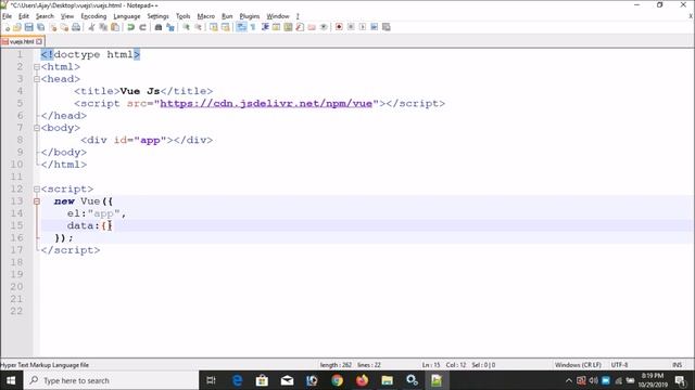 Vue Js Part-01 | How To Get Started Vue Js? | Vue Js In Hindi | Vue Js For Beginners | Vue Js CDN смотреть онлайн