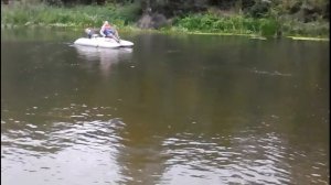 Как собрать складной надувной моторный катамаран с педальным приводом