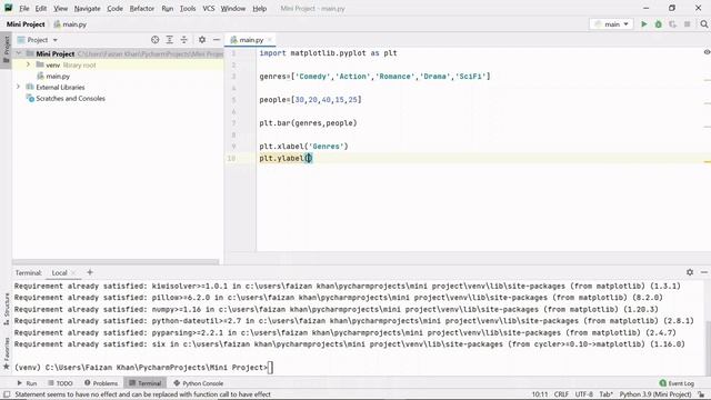 Vertical & Horizontal Bar Graph Using Python ? | Matplotlib Library | Step By Step Tutorial смотреть онлайн