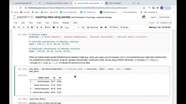 Geographic Data Science Week 5: Data analysis Part 1 in Python using PANDA смотреть онлайн