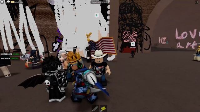 DRAWING AMERICAN FLAG IN ROBLOX SPRAY PAINT FOR JULY 4TH смотреть онлайн