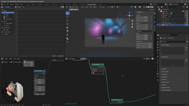 Blender 3.1 Tutorial Tunnel with Geometry Nodes | Eevee & Cycles смотреть онлайн