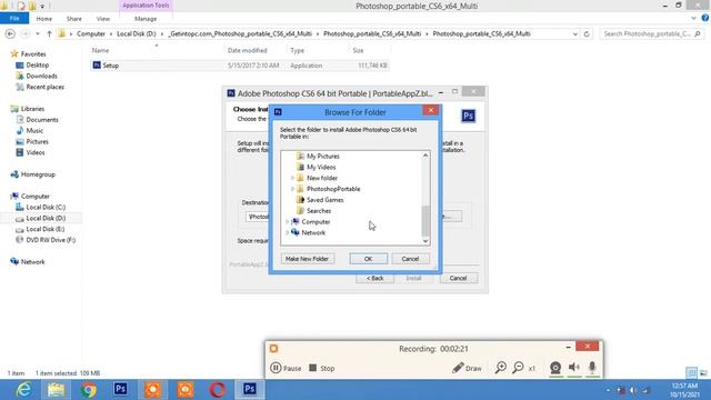 How to download & install photoshop CS6 (portable) | Photoshop cs6 Install | Gadi teach смотреть онлайн