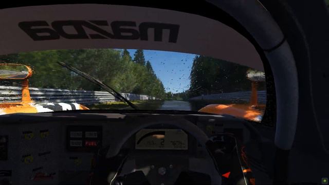 Assetto Corsa Rain + CSP 1.76 + Reshade Mazda 787B Nürburgring Nordschleife Group C смотреть онлайн