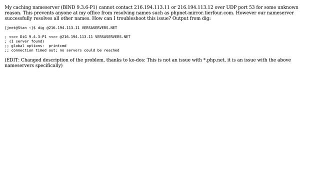 DevOps & SysAdmins: BIND server cannot resolve us3.php.net! смотреть онлайн