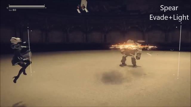 NieR: Automata - 2B's Weapon Moveset (Small & Large Swords, Spear, Combat Bracers, Bare Fists)