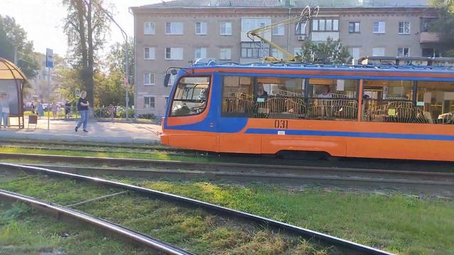 Коломна. Трамвай 71-623 морковка 031 маршрут 4 смотреть онлайн