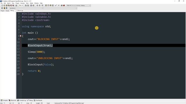 How to Block Input in Windows using C/C++ | BlockInput Function | Easy Programming смотреть онлайн