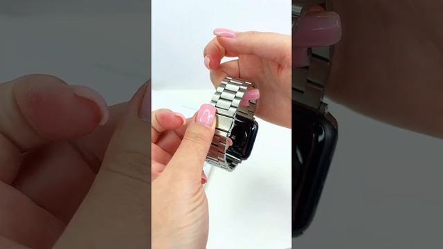 Браслет для Apple Watch 42/44/45 mm Stainless Steel Silver смотреть онлайн