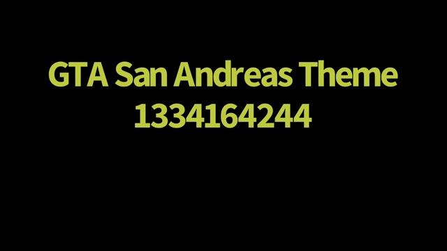 Roblox GTA San Andreas Theme ID смотреть онлайн